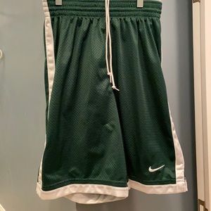 Green Nike Athletic Shorts
